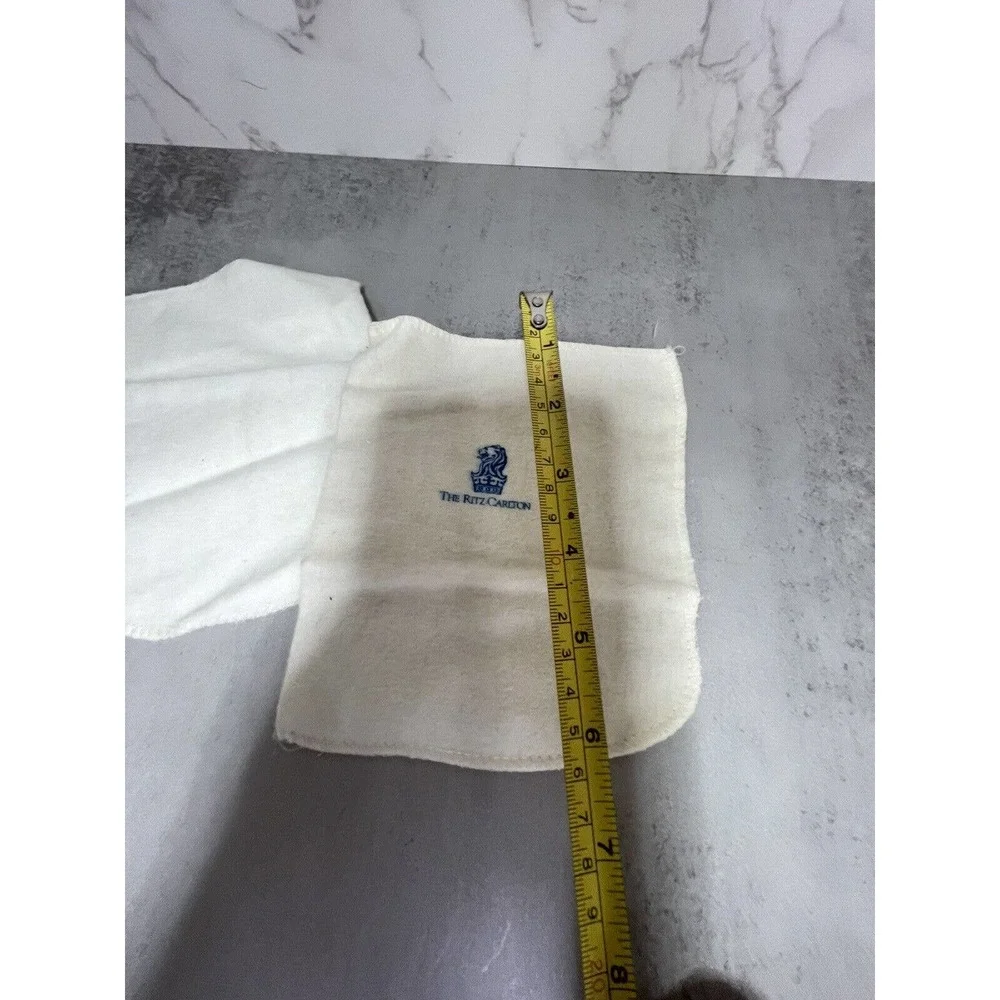 The Ritz-Carlton White Embroidered Wash Cloths - Set of 2